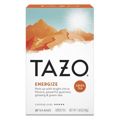 Premium for U📌TAZO TEA  ชาเขียว Tazo Energize Green Tea  ชาเพื่อสุขภาพ นำเข้าจากประเทศอเมริกา 1 กล่องมี 20 ซอง📌