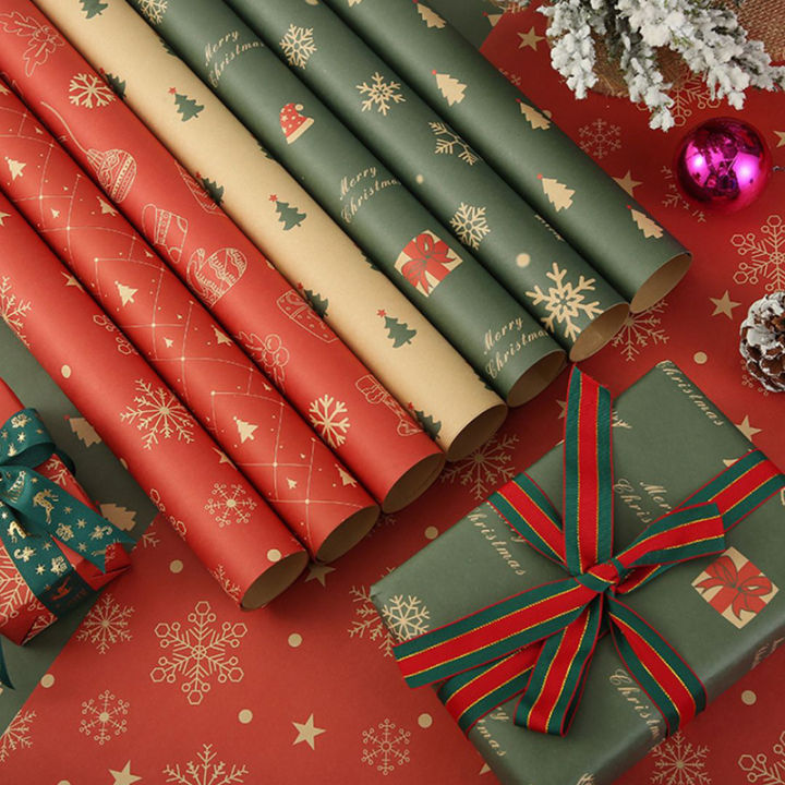 2024 Merry Christmas Gift Wrapping Paper Snow Cathaya Holiday Gift Paper Christmas Wedding Gift 
