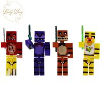 BABYBANG พีวีซี ฝันร้าย FNAF ตกแต่งรถ ของเล่นรูป หมีเฟรดดี้ อุปกรณ์ต่อพ่วงอะนิเมะ รูปการกระทำ โมเดลตัวเลข โมเดลสะสม ห้าคืนที่เฟรดดี้