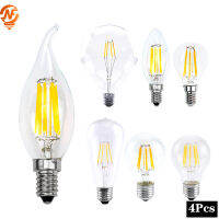 4pcslot LED Edison Bulb E27 G45 A60 C35 LED Bulb E14 G80 G95 G125 Filament Light 220V 2W 4W 6W 8W R Vintage Glass Bulb Lamp