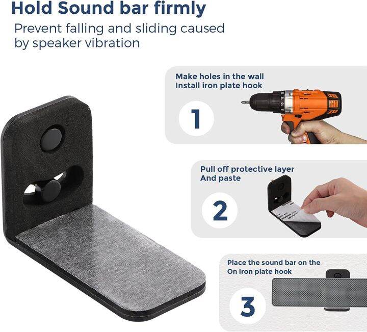Home Mount Universal Sound Bar Wall Mount Bracket for Samsung/LG/TCL