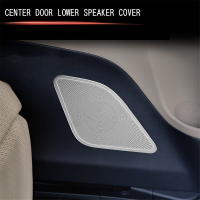 For Alphard 40 Series 2023+ Stainless Steel Middle Door Loudspeaker Cover Interior Accessories