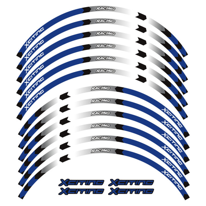 x-อ้างอุปกรณ์แข่งสัญลักษณ์สติ๊กเกอร์รถจักรยานยนต์ขอบล้อ13-13-นิ้วสำหรับ-xciting300-kymco-xciting-xciting500-xciting400