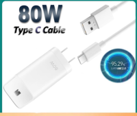 ชุดชาร์จ OPPO SUPERVOOC ชาร์จเร็ว Type C 80W สำหรับโทรศัพท์  Xiaomi ViVO Realme รับประกัน1ปี R17/19 Reno 2/3 FindX2 5 A11 A8 Samsung S10 S8 S21 Huawei P20 P30