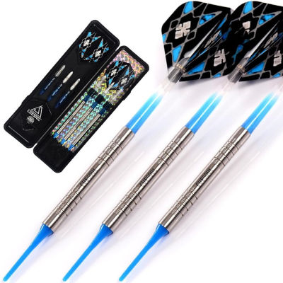 ‎CUESOUL CUESOUL Soft Tip Darts Set Plastic Tip with Dart Case 18g-Tungsten