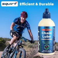 ◙ Squirt 120ML Bicycle Long-lasting Dry Chain Lube South Africa Biodegradable Chain Waxy Maintenance Oil MTB Bike Chain Gear Lube