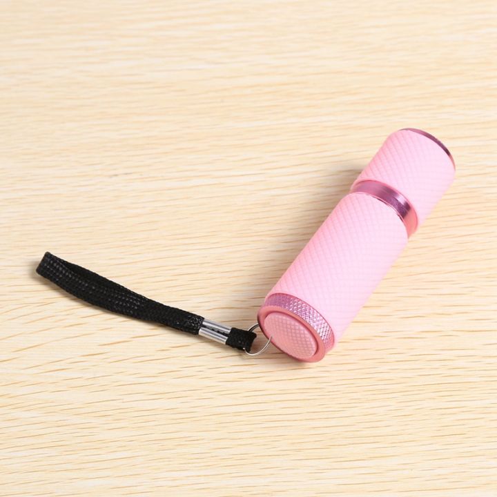 outdoor-mini-pink-rubber-coated-9-led-flashlight-torch