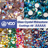 VDD SS4-SS30 AAAAA คุณภาพสูงหลายสี AB แก้ว Rhinestones คริสตัล Glitter Strass แบนกลับกาวบนหินสำหรับเล็บ DIY-Fenpier