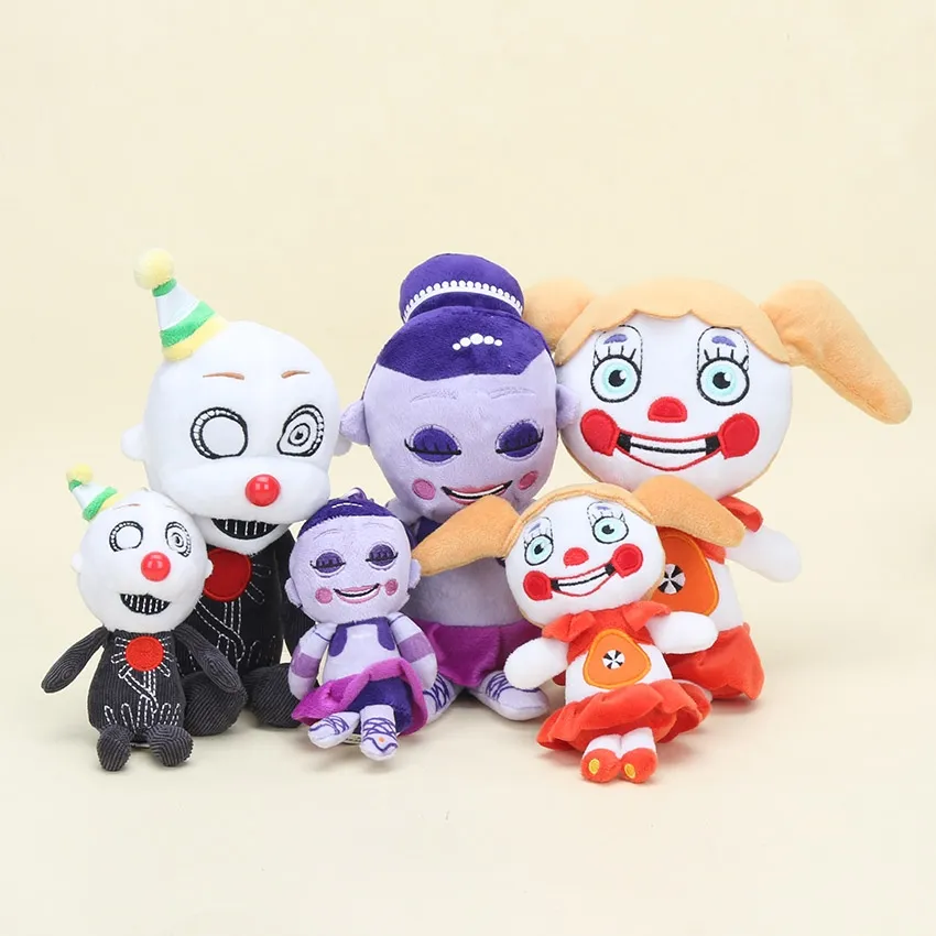 15cm/25cm FNAF Plush Toys Funtime Freddy foxy Circus Baby Ennard Sister  Location keychain pendant doll