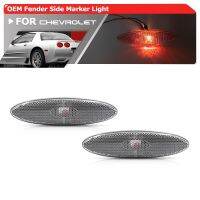 OE Spec Red Lens Rear Side Marker Light Housings For Chevrolet Chevy Corvette C5 1997 2004 Auto Fender Flare Lamps