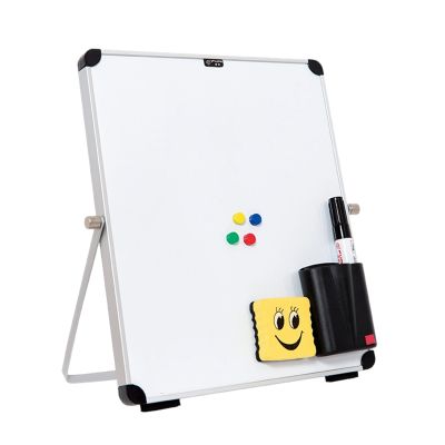 Small Desktop Dry Erase Board Portable Small Magnetic Double Sided Whiteboard Easel for Kids to Do List White Board for Home Office School