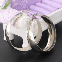 【YP】 AsJerlya 1 Color Oversize Earring Wide Statement Hoop Ladies Jewelry 2021