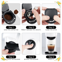 CHUN อะแดปเตอร์แคปซูลแบบนำกลับมาใช้ใหม่ได้สำหรับแปลงกาแฟ DOLCE GUSTO ที่เข้ากันได้กับ Genio