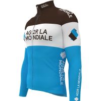 Winter Thermal Fleece Cycling Jerseys Autumn Winter Warm 2019 AG2R TEAM Mtb Long Sleeve Men Bike Wear Cycling Clothing