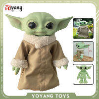 27ซม. Star Wars อะนิเมะรูป Yoda Baby Action Figurine เสื้อผ้าสวมใส่และถอด Kawaii Alien รูปปั้นเด็กวันเกิดของเล่นตุ๊กตา Gift