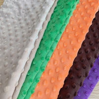 SEWBATO 45x4 580Cm Minky Dot Fabric For Sewing Clothes 31 Colors Super Soft Plush Fabric เป็นมิตรกับสิ่งแวดล้อม Polyester Handwork Fabric