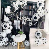 （koko party supplies） Footbal ฟอยล์น้ำยางฟุตบอล BalloonsArch KitsTheme พรรค GlobosBirthday ตกแต่งผู้ใหญ่ผู้ชายเด็กอาบน้ำ