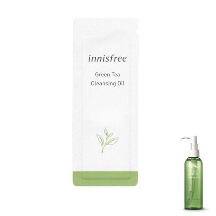 Innisfree green tea cleansing oil sachet Lazada.co.th