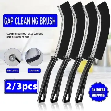 3 Pcs Gap Cleaning Brush ,Multifunctional Gap Brush Crevice Cleaning Brush Tool, Bathroom Gap Brush, Grout Cleaner Brush Hard Bristle Crevice Cleaning