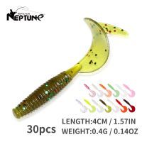 【hot】♟▫ 2022 Fishing Lures 30pcs 4cm Soft Worm Bait Artificial Silicone Wobbler Jig Crankbaits Freshwater Carp Bass for Sea Goods