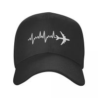 Aviation Airplane Heartbeat Pilot Baseball Cap Adult Aviator Plane Gift Adjustable Dad Hat Men Women Hip Hop Snapback Caps