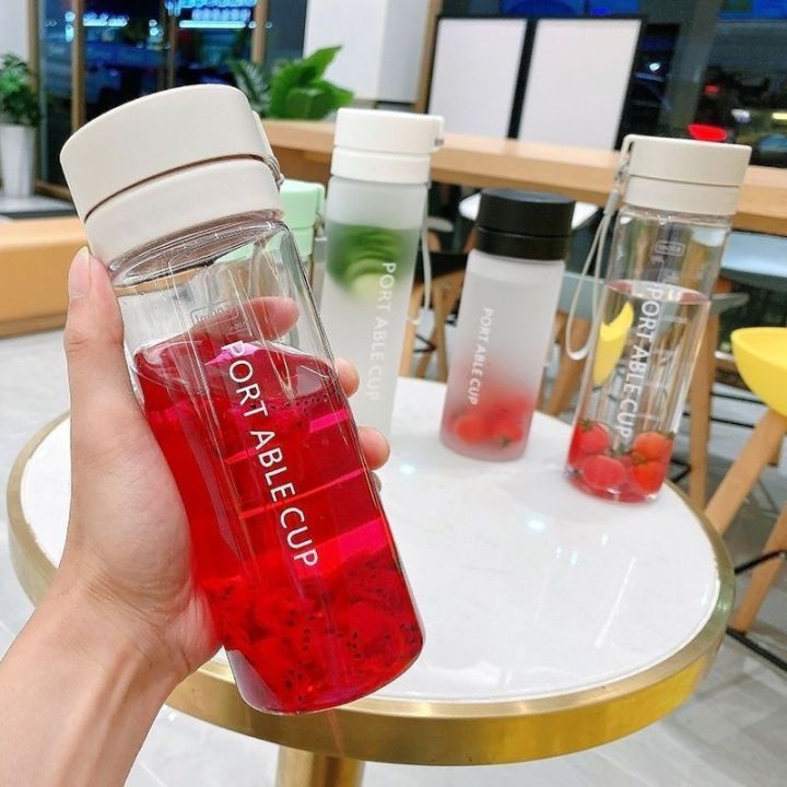 2023-new-fashion-version-portable-sports-water-cup-large-size-mens-and-womens-fitness-large-capacity-simple-and-fresh-summer-anti-fall-plastic-water-bottle