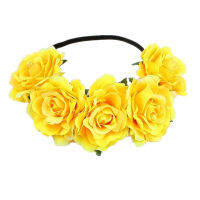 Girls Handmade Women Bridemaids Hair Ornaments Rose Flowe Wreath