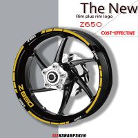 卍☊❁ Motorcycle Tire and rim logo reflective decorative decal combination wheels sticker set For KAWASAKI Z650 z 650 z650