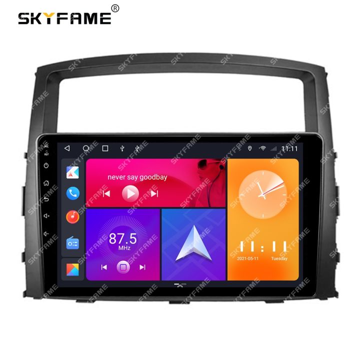 skyfame-car-frame-fascia-adapter-canbus-box-android-radio-dash-fitting-panel-kit-for-mitsubishi-pajero-4-v80-v90-v93-v97
