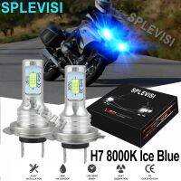 ▪◄☌H7 LED สีฟ้าน้ำแข็ง2X70W 8000K หลอดไฟหน้าชุดสำหรับ BMW F650GS F700GS F800GS F800GT F800R F800S F800ST HP2 HP4