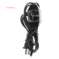 ?【Lowest price】CHANGDA ใหม่ White/Black Lamp สายไฟ W dimmer SWITCH AC 220V/110V US Plug