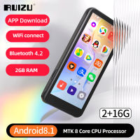 RUIZU Z08 Android WiFi บลูทูธ MP5 MP4เครื่องเล่น MP3ที่มีลำโพงในตัวหน้าจอสัมผัสไฮไฟเครื่องเล่นเพลงมัลติฟังก์ชั่แบบพกพามินิ Walkman วิดีโอเครื่องเล่นเสียงที่มีวิทยุ FM E-Book บันทึกนาฬิกาเครื่องคิดเลขปฏิทินสนับสนุน APP ดาวน์โหลดสนับสนุนบัตร TF