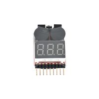 【CW】 1/3/5pcs Voltage Display Battery Low Alarm Buzzer BX100 1S 8S Tester for Car Drone Helicopter