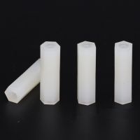 30pcs M2x10 M2x10 M2x12 M2x12 Dual Nut Nylon Female To Female PCB Hex White Plastic Hexagon Hex Stand Off Pillar Spacer Standoff