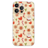 เคสคริสต์มาสสำหรับ iPhone Christmas เคสปกป้องโทรศัพท์กันกระแทกกันฝุ่นสำหรับอุปกรณ์โทรศัพท์มือถือคุณภาพสูงทนทาน TD-MY