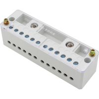 220V Electrical Distribution Box Terminal Block Wire Connector Two Into Twelve Output Wire Junction Box Electrical Accessories