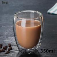 Zmga Heat-resistant Double Wall Shot Wine Beer Glass Espresso Coffee Cup Tea Set Cup