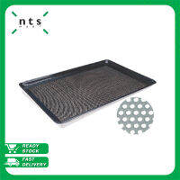 NTS Non-Stick Baking Pan ถาดอบขนมปัง ถาดอบขนม ถาดอบเค้ก สี่เหลี่ยม แบบมีรู สีดำ รุ่น SN1526