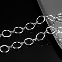 【DT】hot！ Oval Chains for Necklace Jewelry Making Findings Round Pendant Accessories