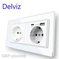 2023ytuc038 Delviz ซ็อกเก็ต USB ผนัง3100mA Panel5V นิรภัยที่มี Usb Ports146MMx86MM มาตรฐานประเภท C เต้าเสียบ