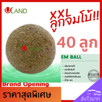 Uland Em ball บำบัดน้ำเสีย จัมโบ้ XXL 40 ลูก ลดกลิ่นทันที ย่อยสลายของเสียตะกอนไขมัน สารอินทรีย์ น้ำใสขึ้น ผลิตจากหัวเชื้อจุลินทรีย์มีคุณภา