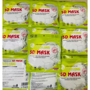 Thùng 100 cái Khẩu Trang 5D mask Bảo Long Kháng Khuẩn bảo vệ sức khoẻ