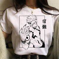 เสื้อยืด Jujutsu Kaisen ผู้หญิงเสื้อยืดการ์ตูนมังงะแนวสตรีทเสื้อยืดเด็กผู้หญิงเสื้อผ้าญี่ปุ่น