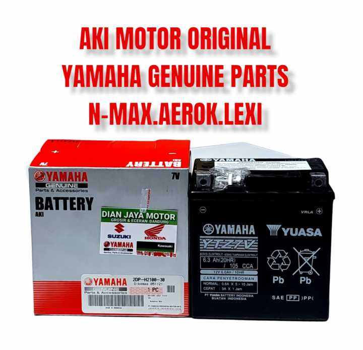 AKI MOTOR KERING YTZ7V ORIGINAL YAMAHA YUASA UNTUK YAMAHA NMAX AEROX