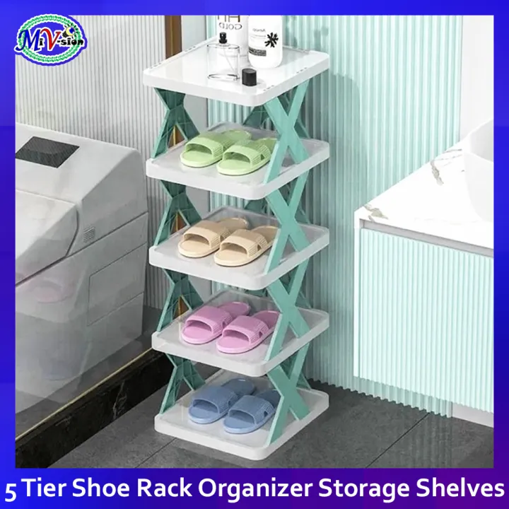 5 Tier Shoe Rack Organizer Storage Shelves Stand Shelf Space Saving Lazada PH