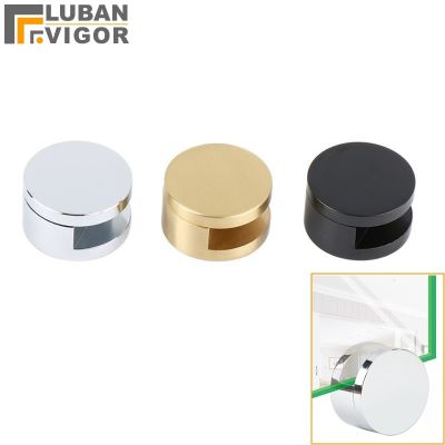 Glass mirror Brass clip Fixed support Bathroom mirror holder black gold bright for glass 5mm-10mm Strong not rusty Clamps