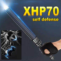 XHP70ที่สว่างที่สุดเบสบอลค้างคาวไฟฉาย18650แบตเตอรี่แบบชาร์จไฟ Led ไฟฉายกลางแจ้งป้องกันตัวเองค้นหาไฟฉายฉุกเฉิน