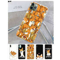 T-231 Corgi Dog โปร่งใส อ่อนนุ่ม ซิลิโคน TPU เคสโทรศัพท์ หรับ iPhone 13 14 G9 Moto 12 G8 Play Mini SE Power Max Plus Pro