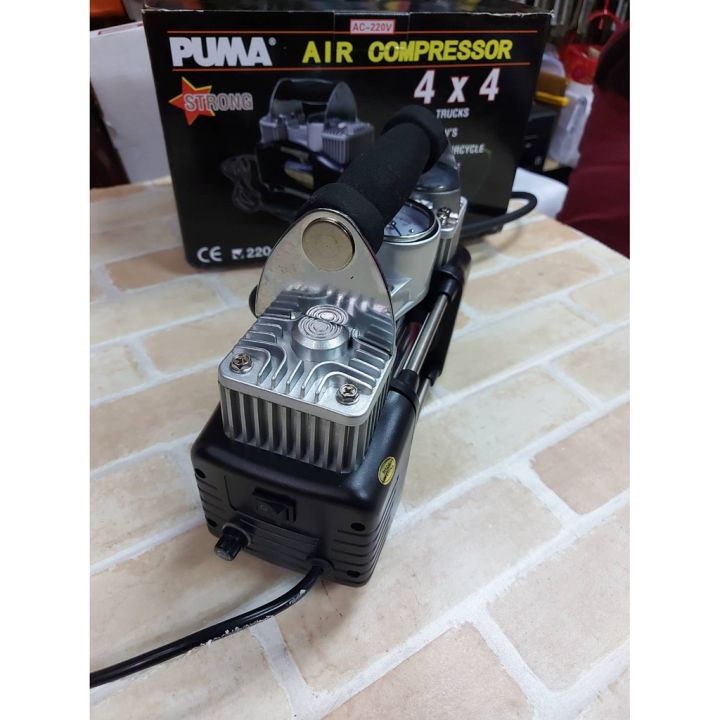 hot-puma-ปั๊มลมรถยนต์-mini-220v-รุ่น-628a-ไฟบ้าน-ส่งด่วน-ปั้-ม-ลม-ถัง-ลม-ปั๊ม-ลม-ไฟฟ้า-เครื่อง-ปั๊ม-ลม