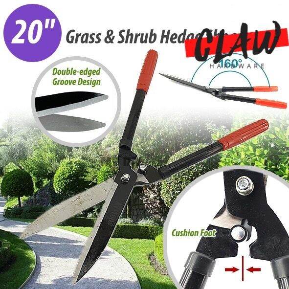 CLAW 20inch Grass & Shrub Hedge Shear Grass Cutter Trimmer Carbon Steel ...